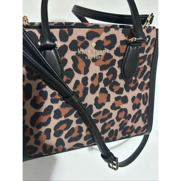 Kate Spade KH455 Ellie Spotted Leopard Small Tote Crossbody Shoulder Bag Handbag - Picture 4 of 12